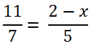 другой пример уравнения пропорцией
