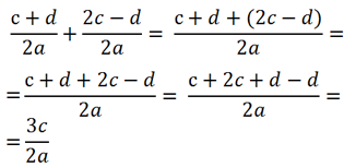 решенный пример сложения алгебраических дробей